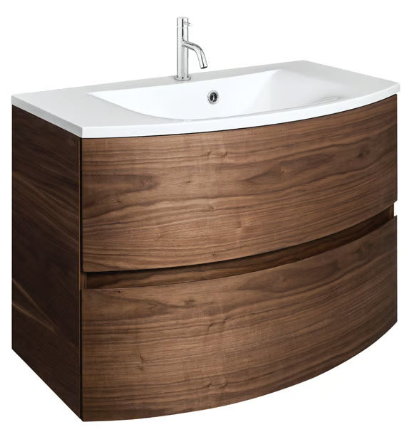 Crosswater Svelte 800mm Vanity Unit & Cast Mineral Marble Basin
