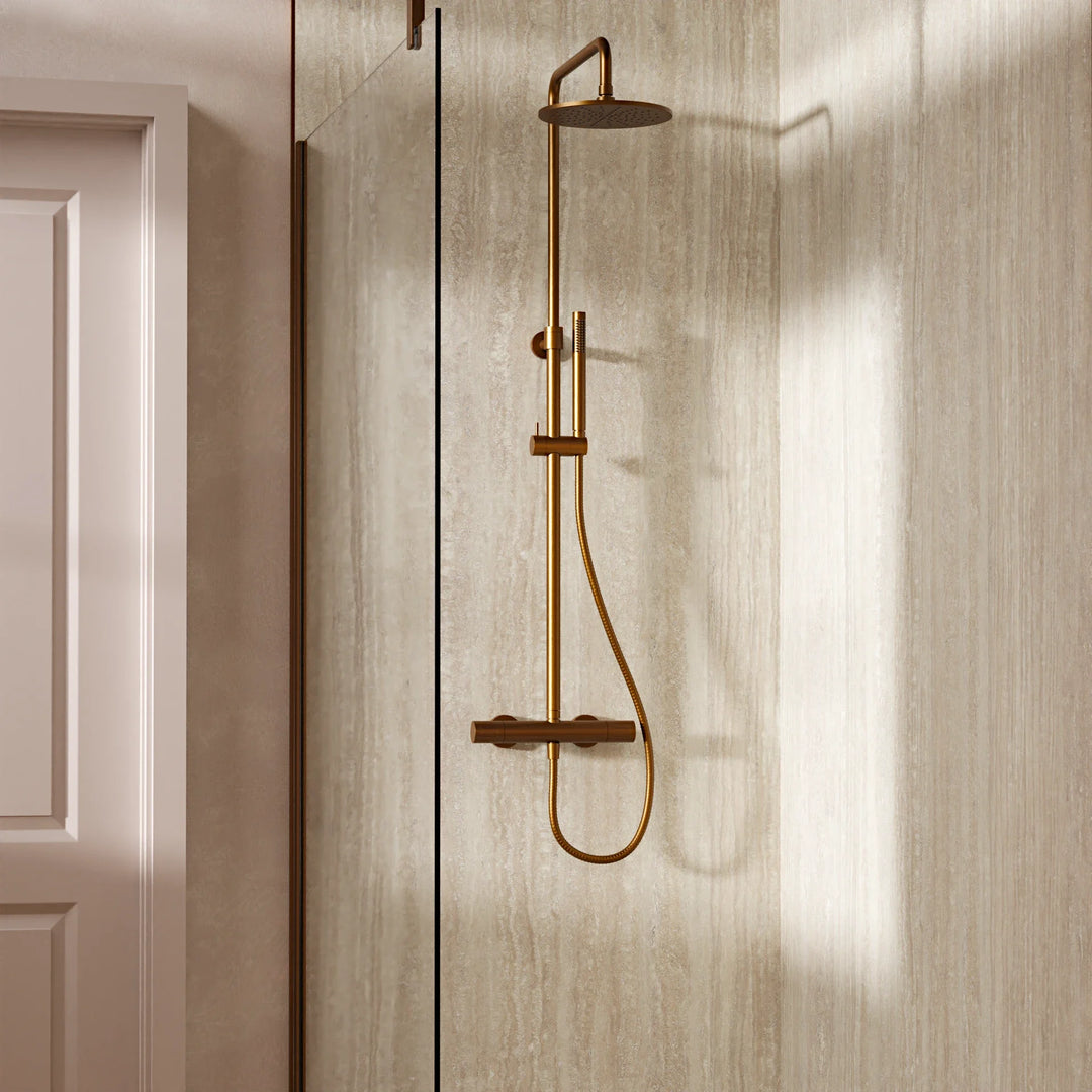Crosswater Central 2 Outlet Multifunction Shower in Brushed Bronze
