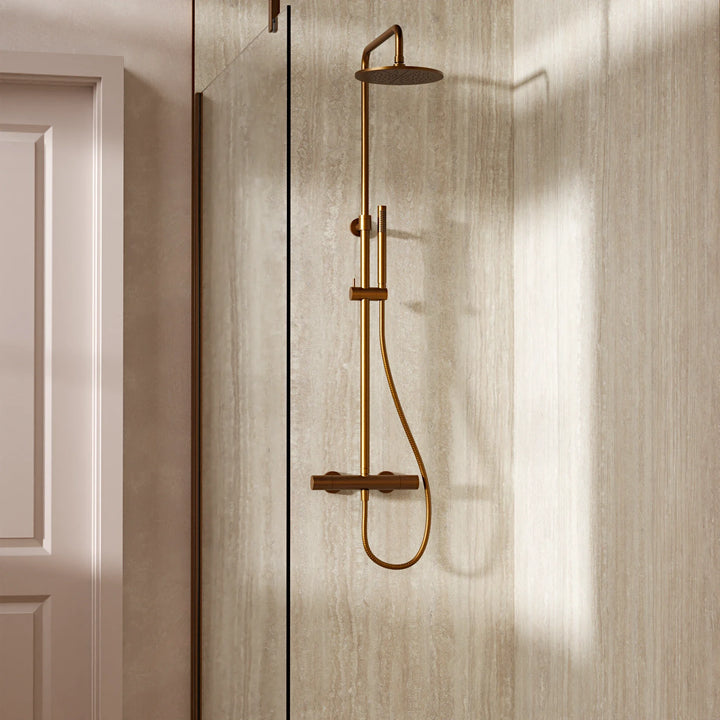 Crosswater Central 2 Outlet Multifunction Shower in Brushed Bronze
