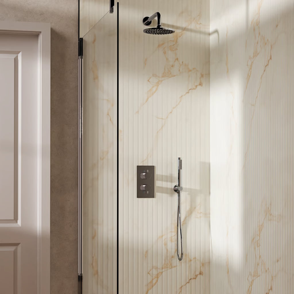 Crosswater MPRO Design Shower Set 3 with Fixed Head & Handset in Chrome