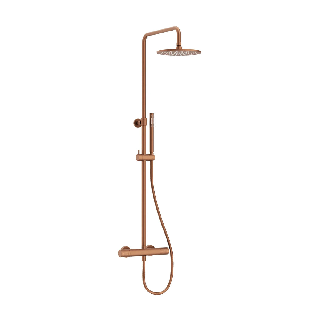 Crosswater Central 2 Outlet Multifunction Shower in Brushed Bronze