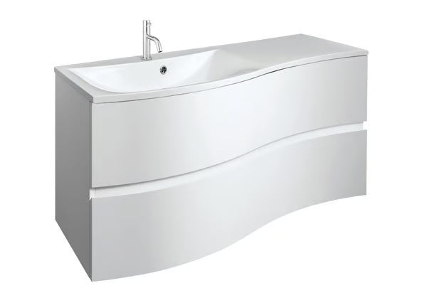 Crosswater Svelte 1000mm Vanity Unit & Cast Mineral Marble Basin