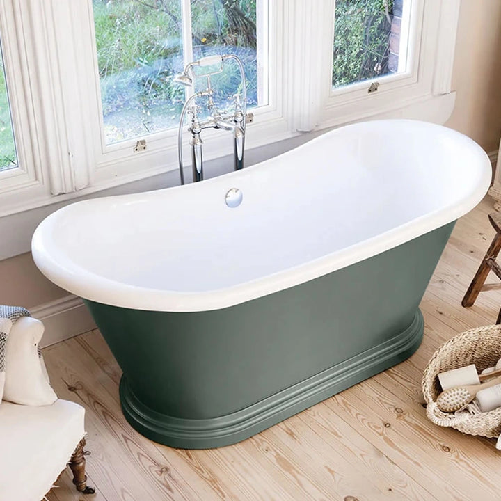 Waters Darcy 1820mm Freestanding Boat Bath - Painted Finish