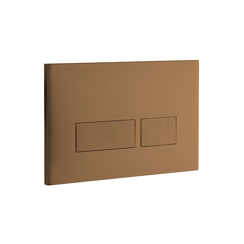 Abacus Trend 2 Flush Plate In Brushed Bronze