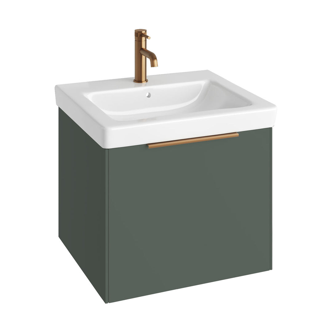 Abacus S3 Concepts Matt Sage Green 600mm Basin & Vanity Unit