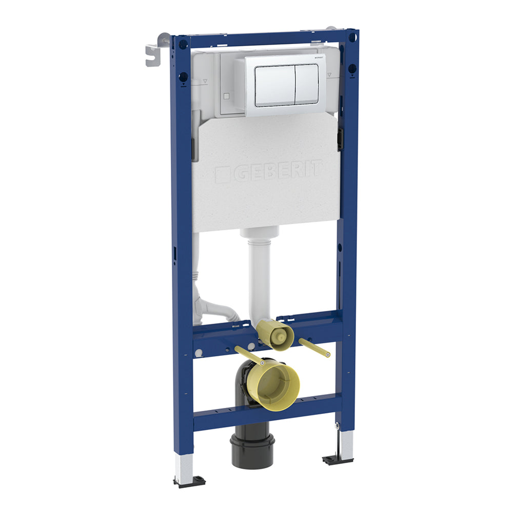 Geberit Alpha 112cm Frame & Cistern with Square Flush Plate