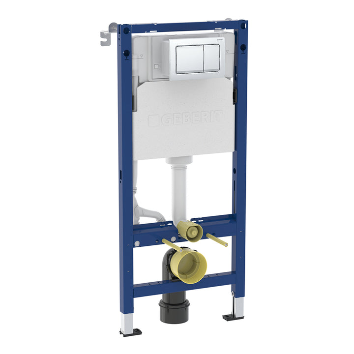 Geberit Alpha 112cm Frame & Cistern with Square Flush Plate
