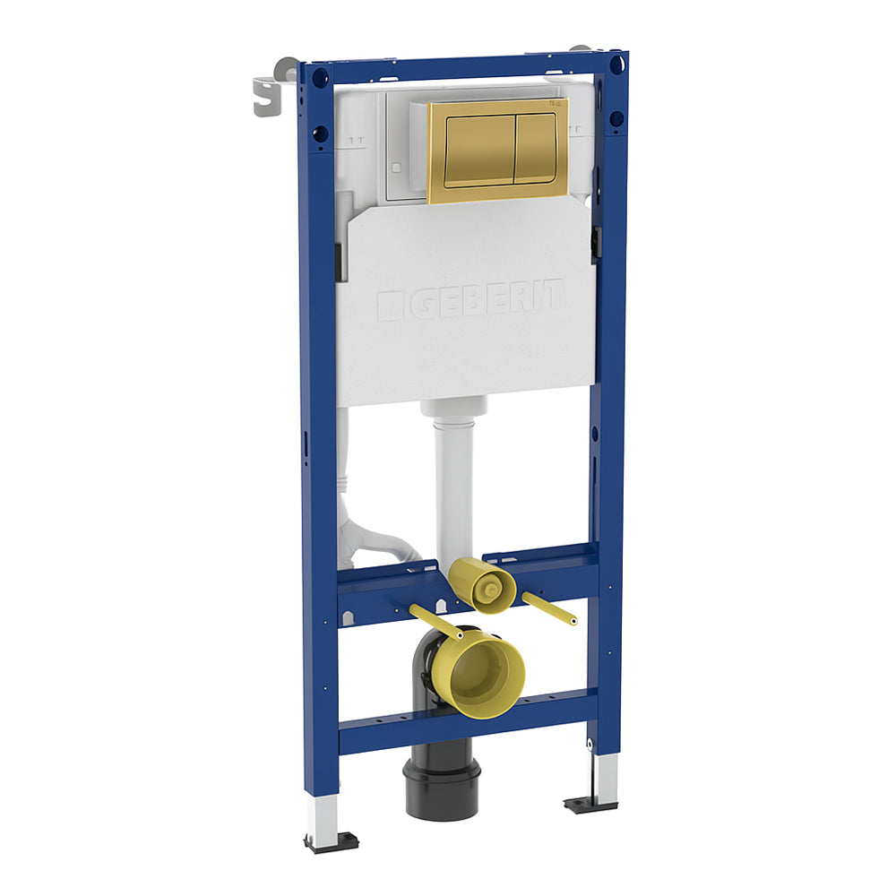 Geberit Alpha 112cm Frame & Cistern with Square Flush Plate