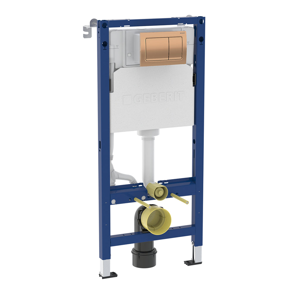 Geberit Alpha 112cm Frame & Cistern with Square Flush Plate