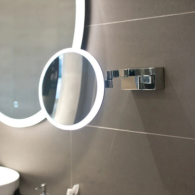HiB Cirque Illuminated Magnifying Mirror Chrome