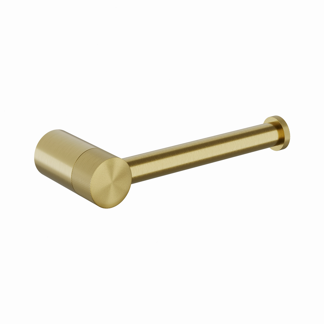 HiB Zepto Toilet Roll Holder Brushed Brass