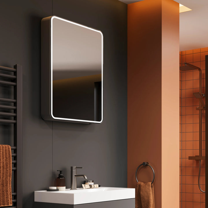 Hib Cayla Slim LED Mirror Cabinet