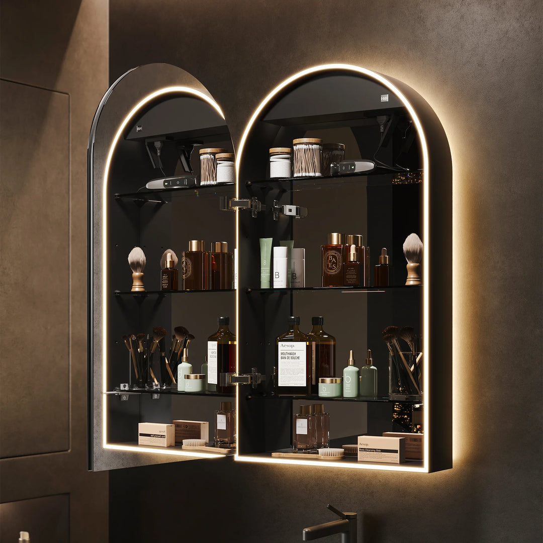 HiB Romana Arch LED Mirror Cabinet