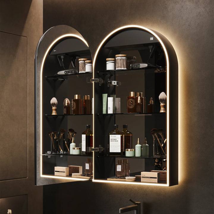 HiB Romana Arch LED Mirror Cabinet