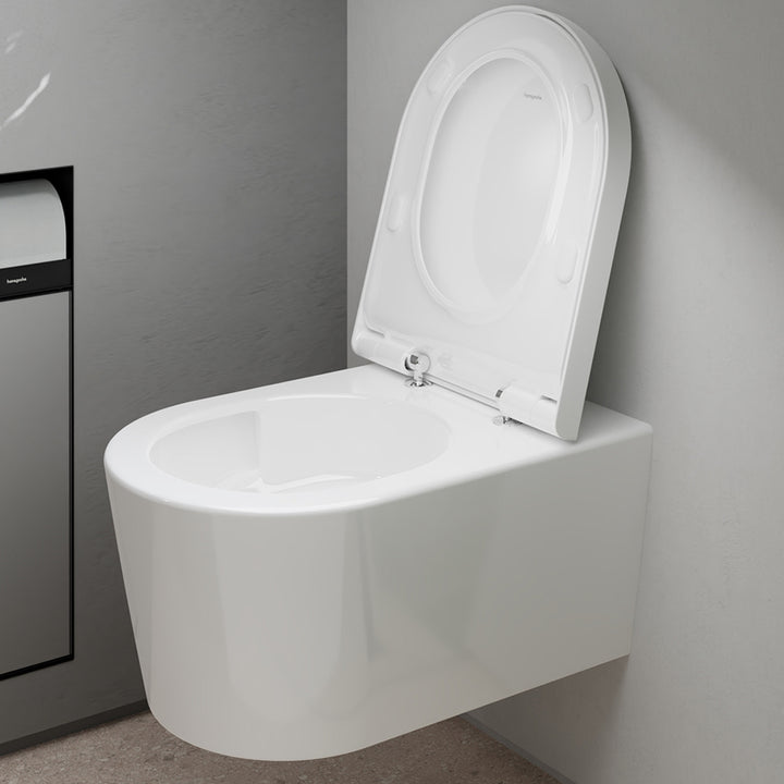 Hansgrohe EluPura S Wall Mounted AquaFall Flush Toilet & Soft Close Seat