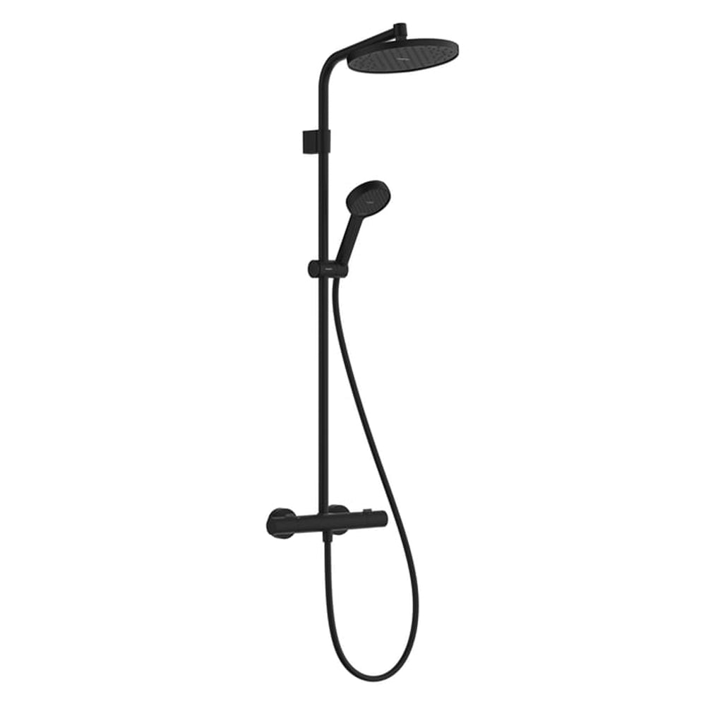 Hansgrohe Activera S Showerpipe 240 1jet EcoSmart Matt Black