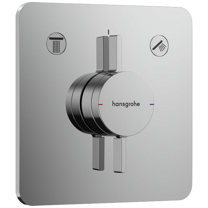 Hansgrohe DuoTurn Q Manual Shower Valve for Concealed Installation for 2 Outlets Chrome