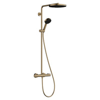 Hansgrohe Pulsify S Puro Showerpipe 260 with Thermostatic Shower Mixer Brushed Bronze