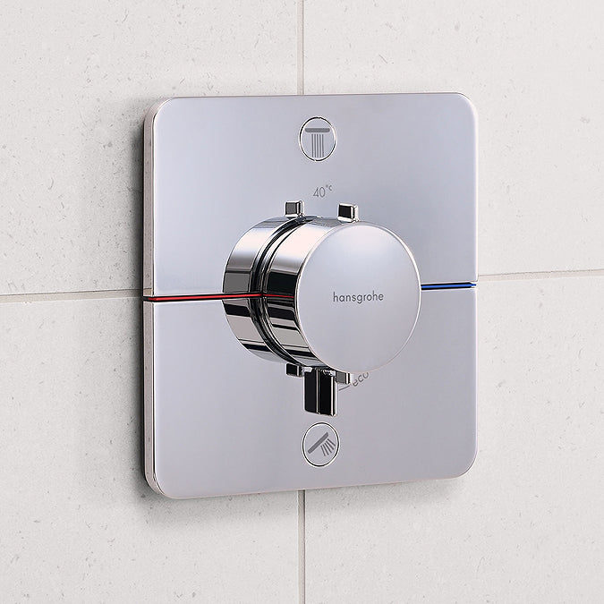 Hansgrohe ShowerSelect Comfort Q Thermostat for Concealed Installation for 2 Outlets Chrome