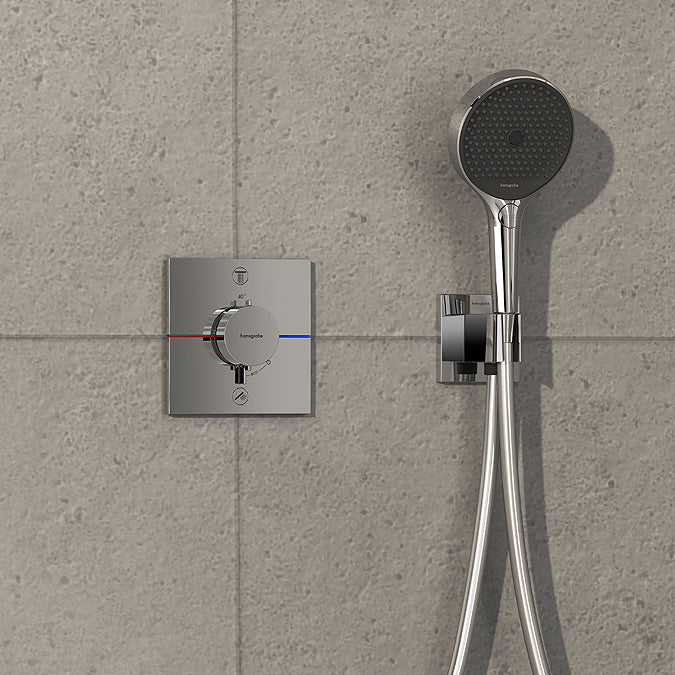 Hansgrohe ShowerSelect Comfort E Thermostat for Concealed Installation for 2 Outlets Chrome