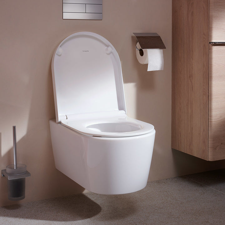 Hansgrohe EluPura S Wall Mounted AquaFall Flush Toilet & Soft Close Seat