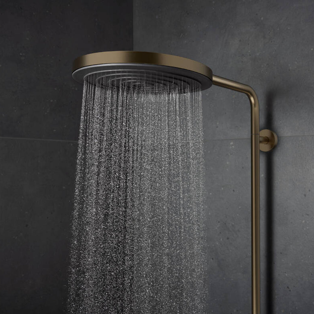 Hansgrohe Pulsify S Puro Showerpipe 260 with Thermostatic Shower Mixer Brushed Bronze