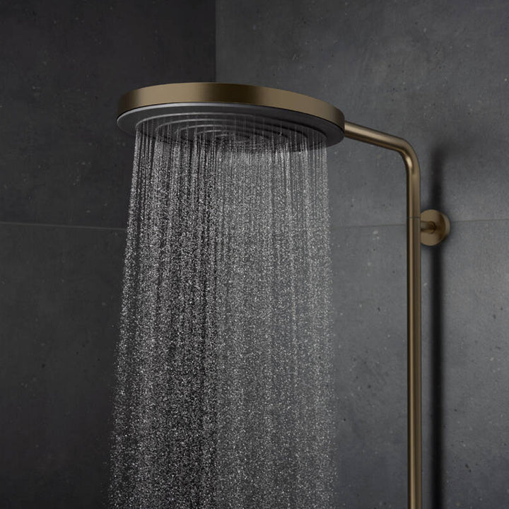 Hansgrohe Pulsify S Puro Showerpipe 260 with Thermostatic Shower Mixer Brushed Bronze