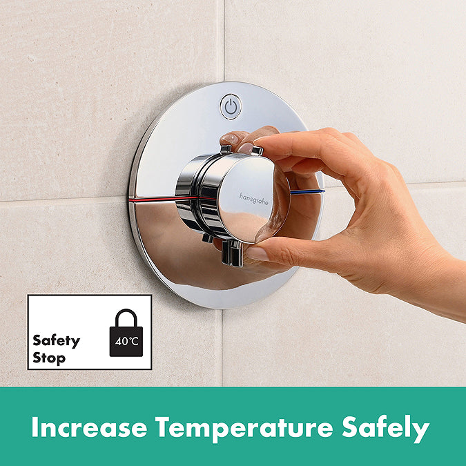 Hansgrohe ShowerSelect Comfort S Thermostat for Concealed Installation for 1 Outlet Chrome