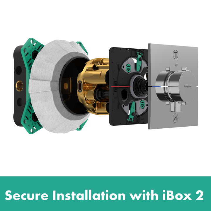 Hansgrohe DuoTurn Q Manual Shower Valve for Concealed Installation for 2 Outlets Chrome
