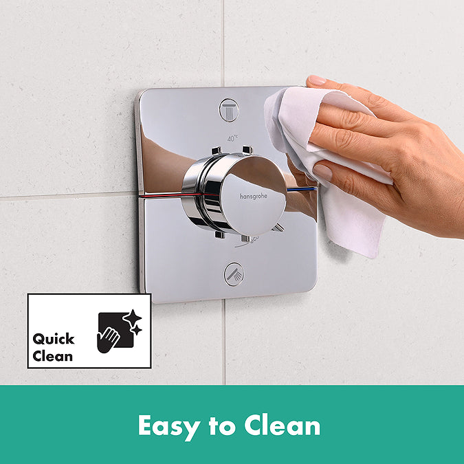 Hansgrohe ShowerSelect Comfort Q Thermostat for Concealed Installation for 2 Outlets Chrome