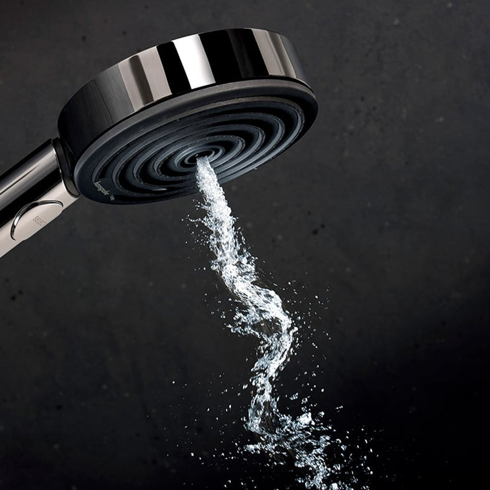 hansgrohe Pulsify Select S EcoSmart with Ecostat Fine Thermostatic Shower System with 90cm Shower Slider Rail Kit in Chrome