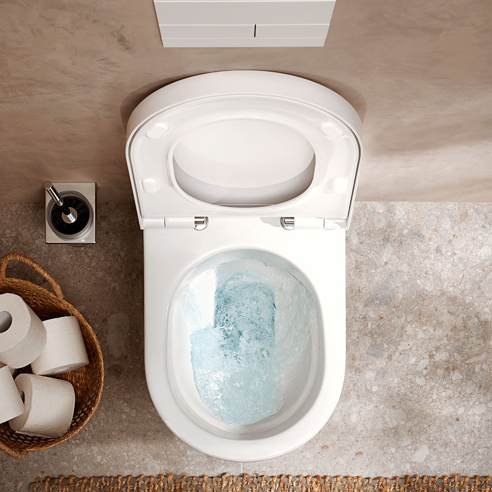 Hansgrohe EluPura S Wall Mounted AquaFall Flush Toilet & Soft Close Seat