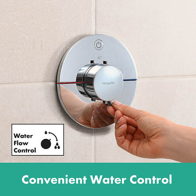 Hansgrohe ShowerSelect Comfort S Thermostat for Concealed Installation for 1 Outlet Chrome