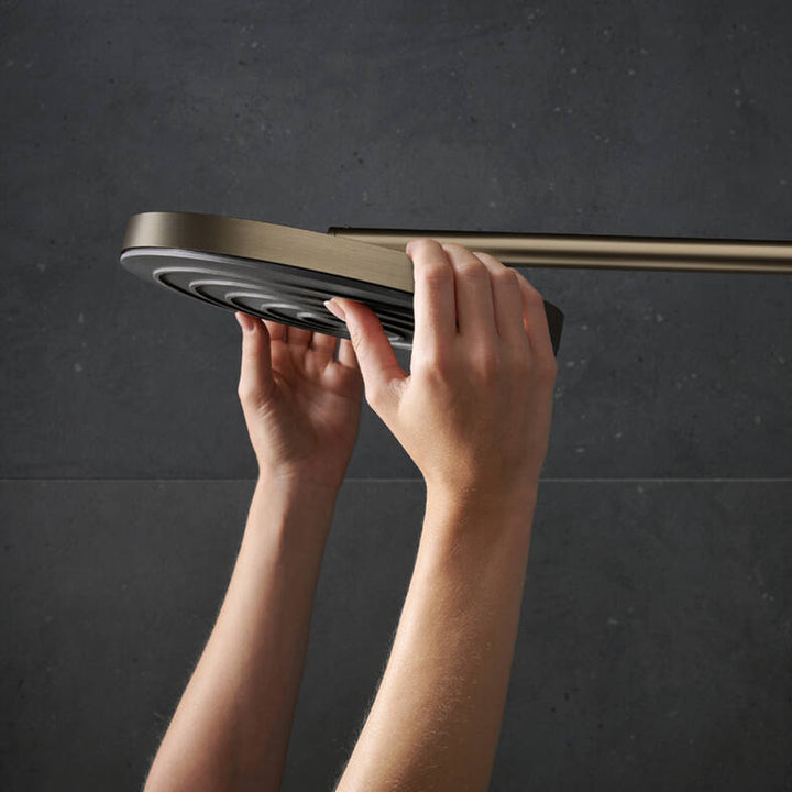 Hansgrohe Pulsify S Puro Showerpipe 260 with Thermostatic Shower Mixer Brushed Bronze