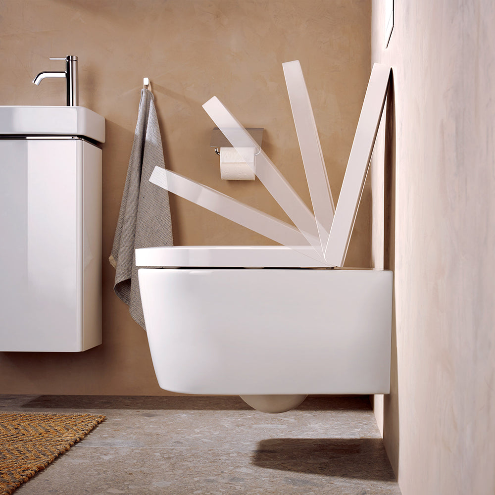 Hansgrohe EluPura S Wall Mounted AquaFall Flush Toilet & Soft Close Seat