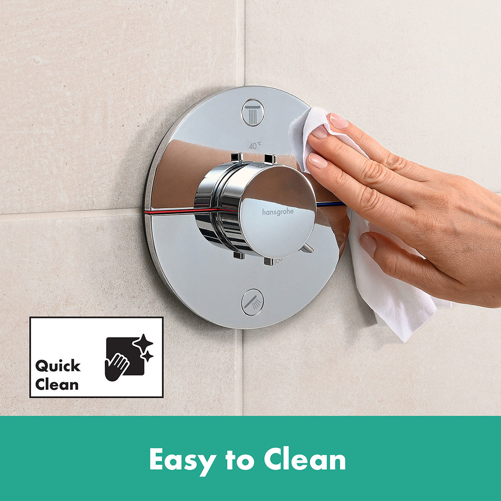 Hansgrohe ShowerSelect Comfort S Thermostat for Concealed Installation for 2 Outlets Chrome