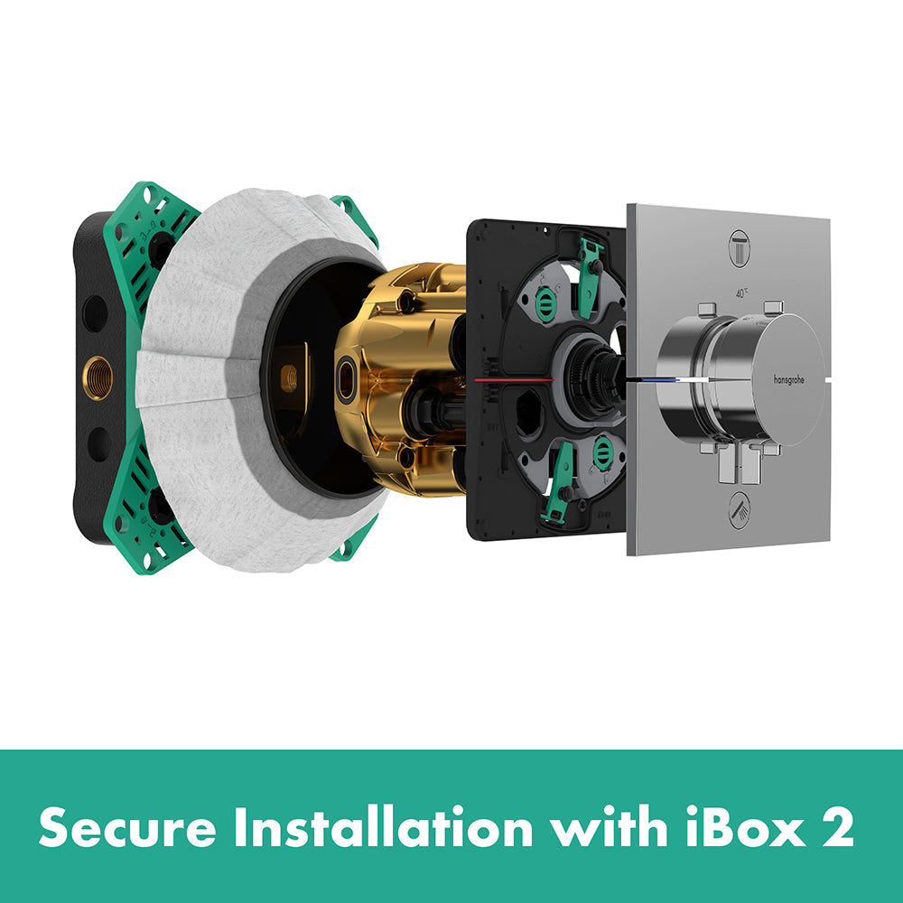Hansgrohe ShowerSelect Comfort S Thermostat for Concealed Installation for 2 Outlets Chrome