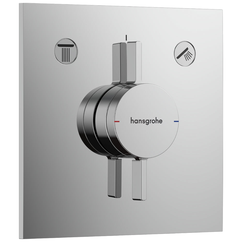 Hansgrohe DuoTurn E Manual Shower Valve for Concealed Installation for 2 Outlets Chrome