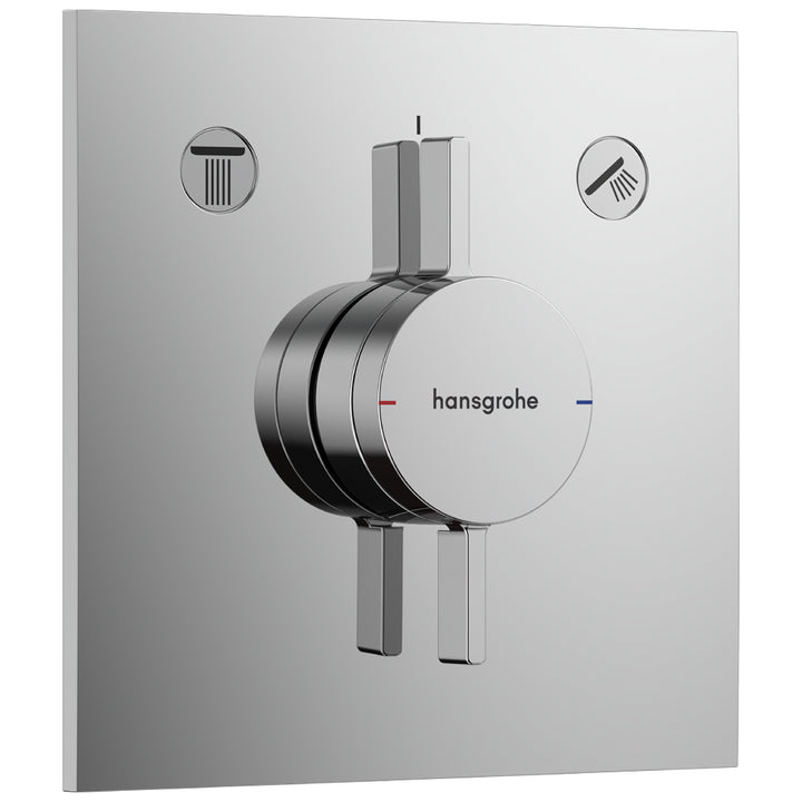 Hansgrohe DuoTurn E Manual Shower Valve for Concealed Installation for 2 Outlets Chrome