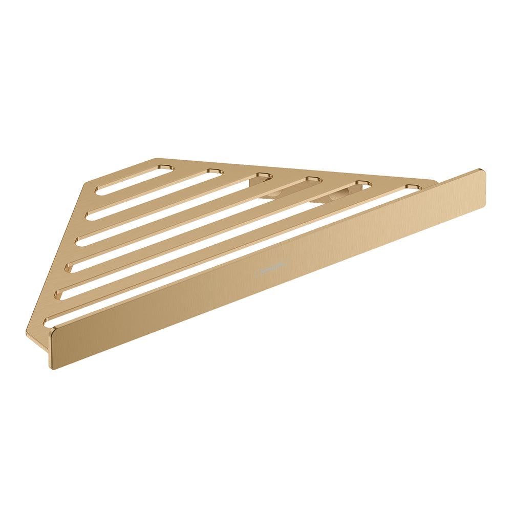 Hansgrohe AddStoris Corner Shower Basket In Brushed Bronze