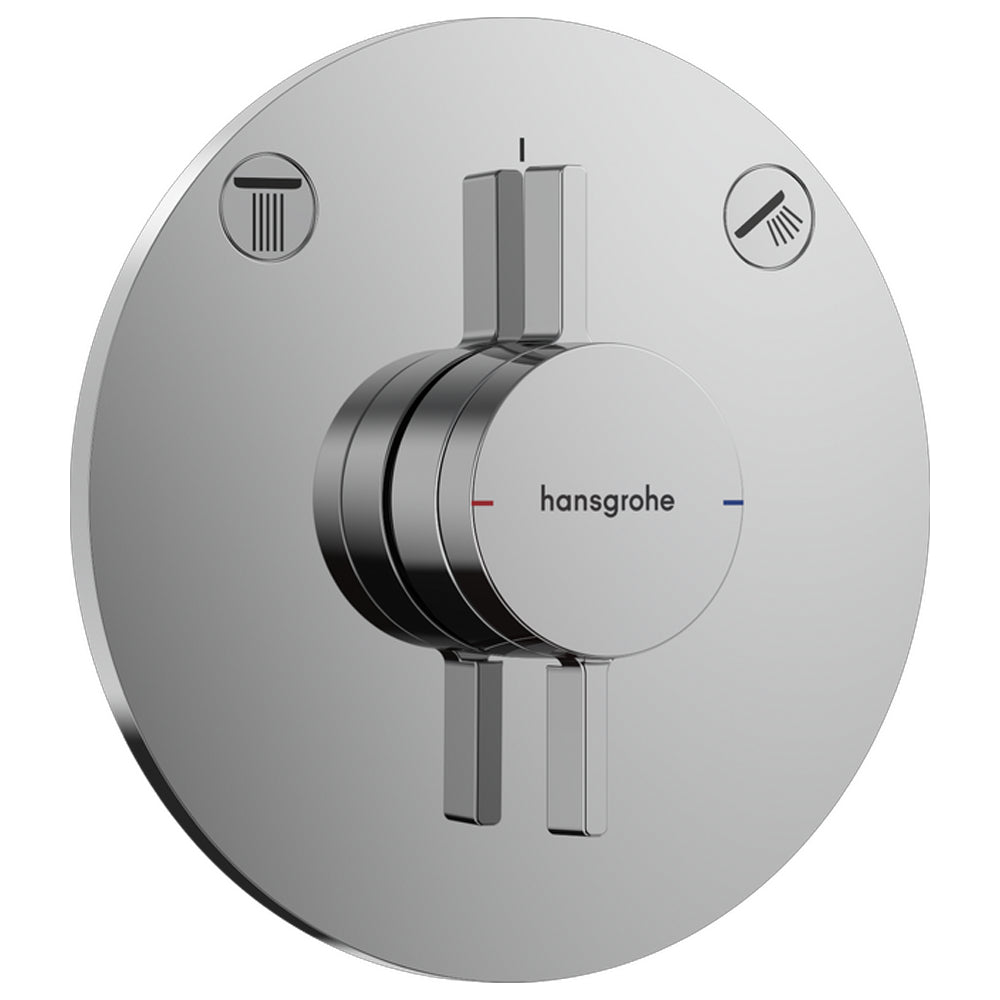 Hansgrohe DuoTurn S Manual Shower Valve for Concealed Installation for 2 Outlets Chrome