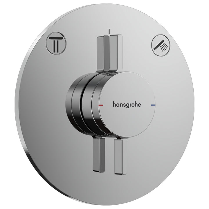 Hansgrohe DuoTurn S Manual Shower Valve for Concealed Installation for 2 Outlets Chrome