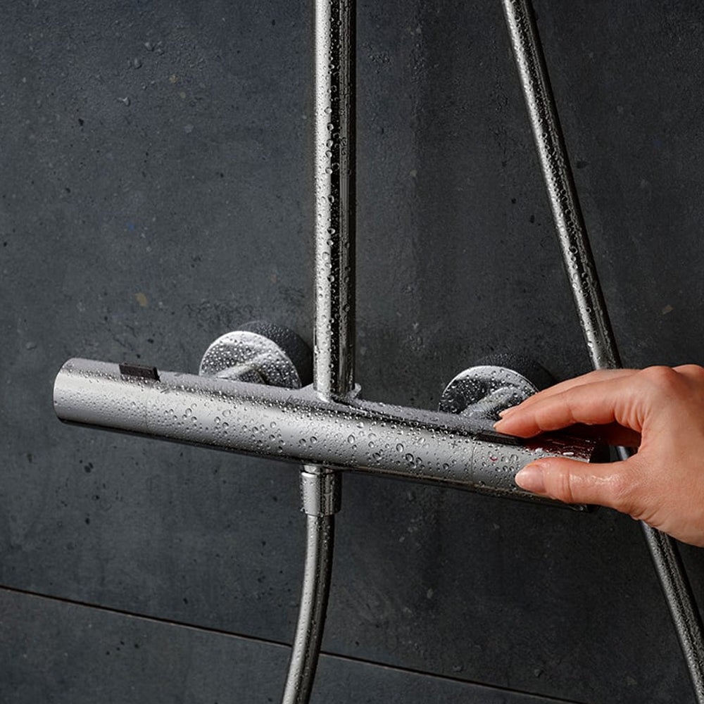 Hansgrohe Pulsify S Puro Showerpipe 260 with Thermostatic Shower Mixer Chrome