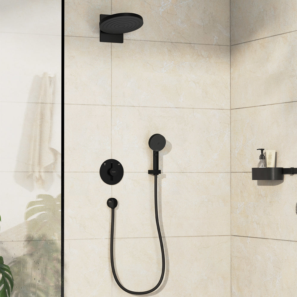 Hansgrohe DuoTurn S Manual Shower Valve for Concealed Installation for 2 Outlets Matt Black