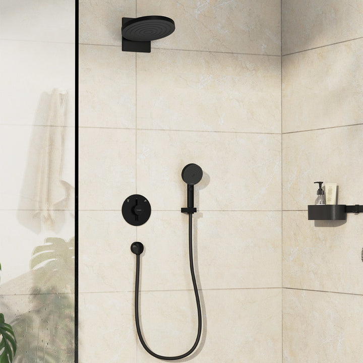 Hansgrohe DuoTurn S Manual Shower Valve for Concealed Installation for 2 Outlets Matt Black