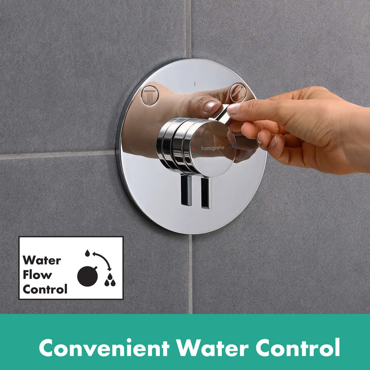 Hansgrohe DuoTurn S Manual Shower Valve for Concealed Installation for 2 Outlets Chrome