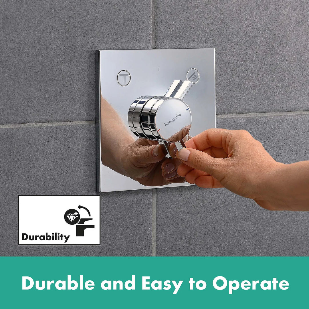 Hansgrohe DuoTurn E Manual Shower Valve for Concealed Installation for 2 Outlets Chrome