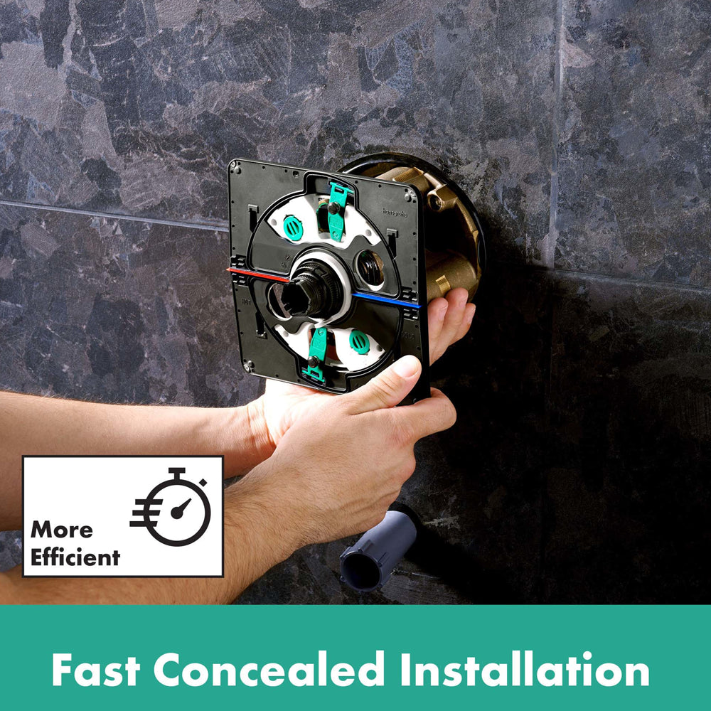 Hansgrohe DuoTurn E Manual Shower Valve for Concealed Installation for 2 Outlets Brushed Bronze