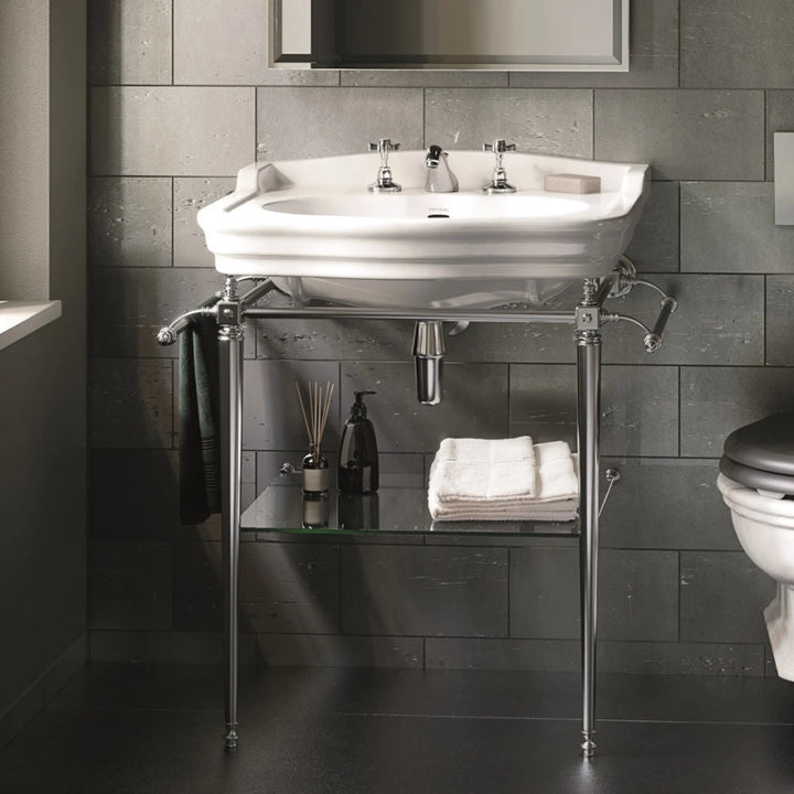 Imperial Regent 700mm Basin With Charlotte Chrome Wash Stand