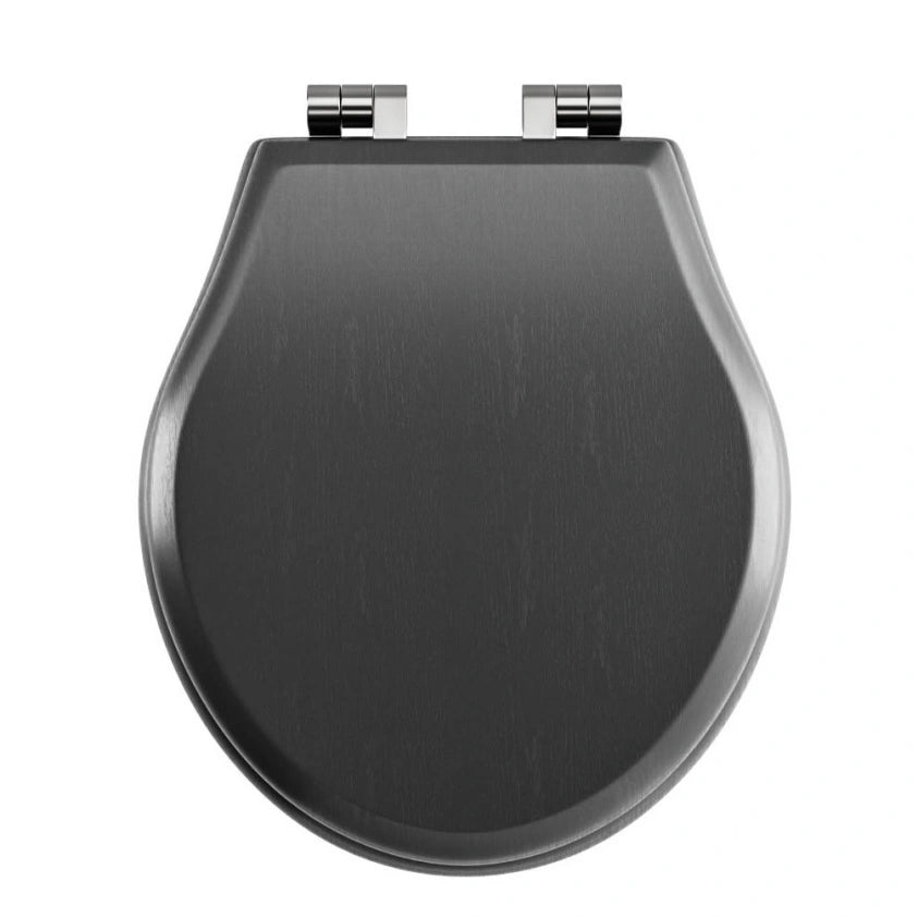 Imperial Regent Matt Black Grained Painted Soft Close Seat